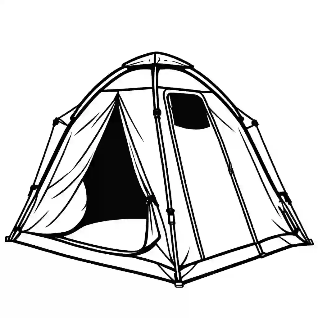 Medic Tent coloring pages